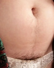 Hairy armpits, bushy pussy and fatty hips by naughty mom